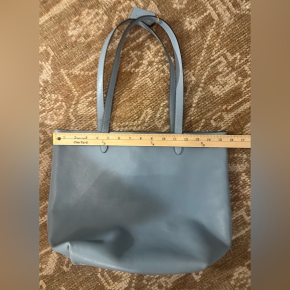 NWOT Coach Dusty Blue Leather Tote - Picture 9 of 12